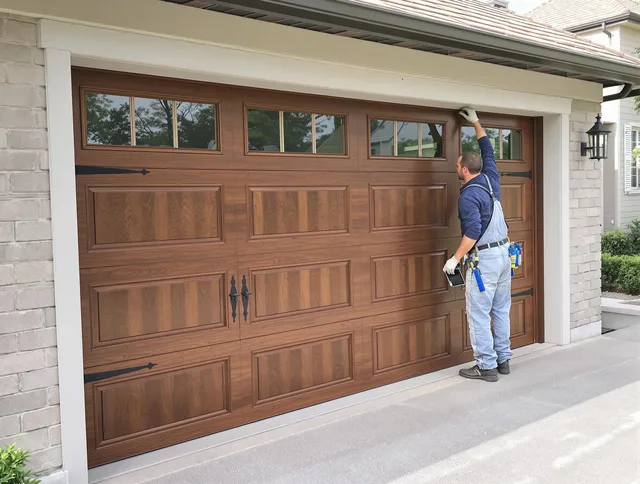 Custom garage door showcase by Charlotte Garage Door Repair in Charlotte