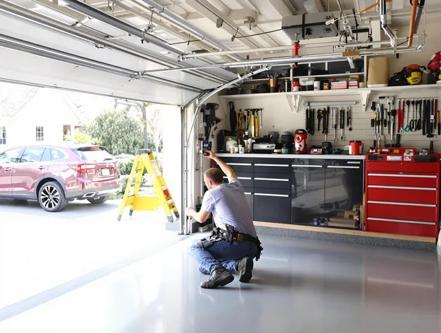 Local garage door repair service by Charlotte Garage Door Repair in Charlotte
