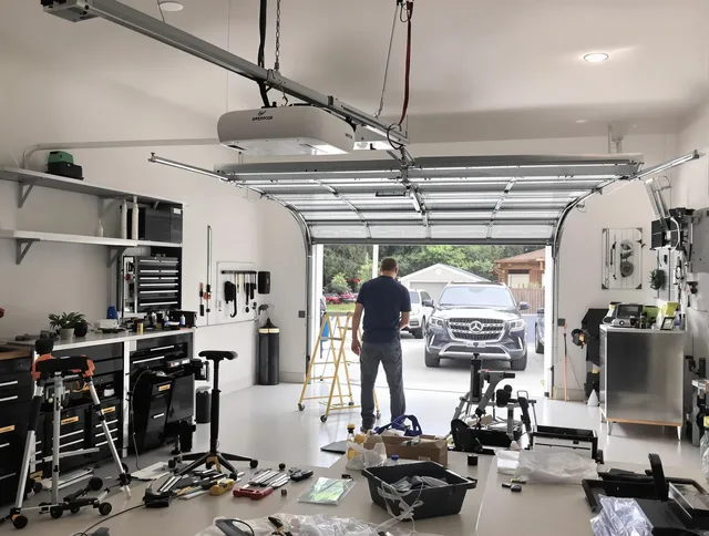 Garage door opener installation by Charlotte Garage Door Repair in Charlotte
