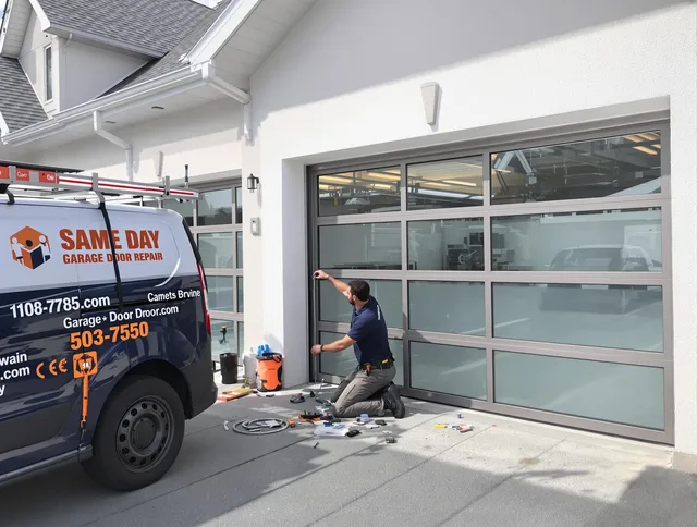 Same-day garage door repair service by Charlotte Garage Door Repair in Charlotte